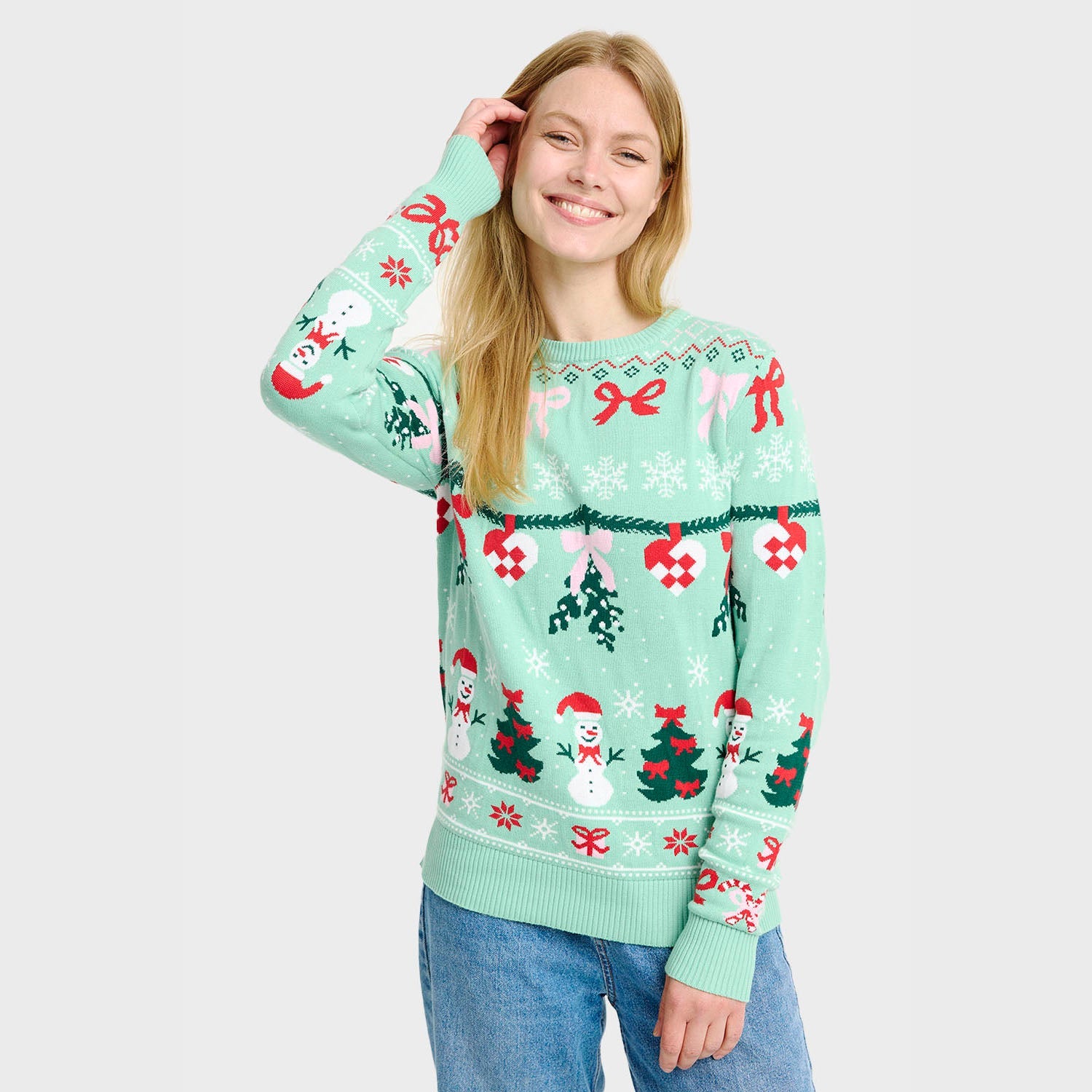 The Bow Christmas Sweater β Women